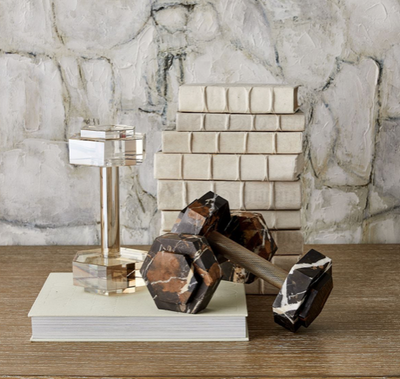 Dumbbell Sculpture Crystal