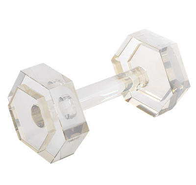 Dumbbell Sculpture Crystal