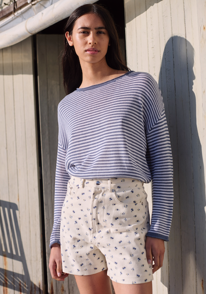 Wendy Short White Blue