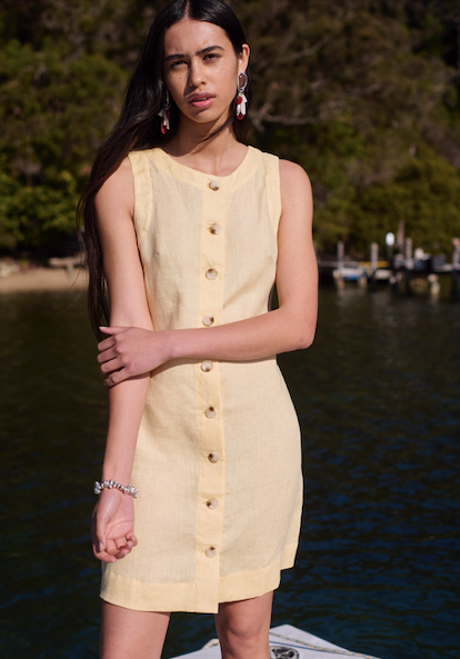 Linar Dress Yellow