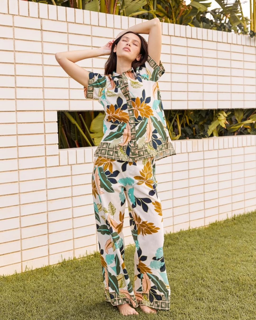 Tropical Pant Print
