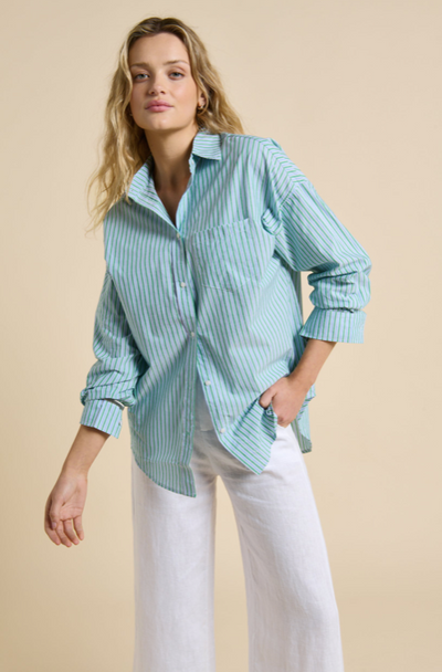 Betty Shirt Green Blue