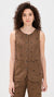 Bow Pattern Vest Brown
