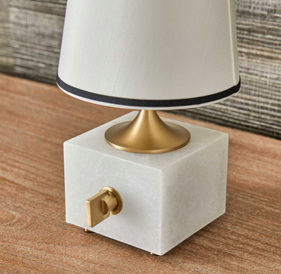 Blockhead Mini Lamp Satin Brass