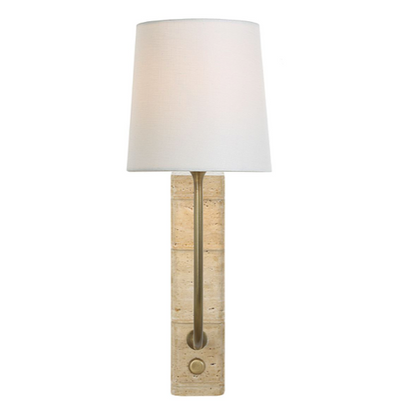 Book Mini Lamp Travertine