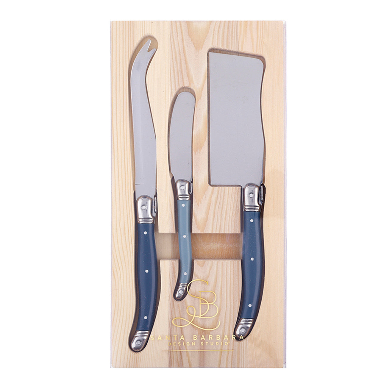 Blue Charcuterie Knives Set of 3