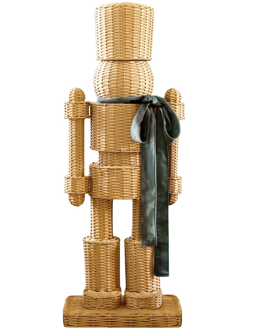 All Weather Rattan Nutcracker Green