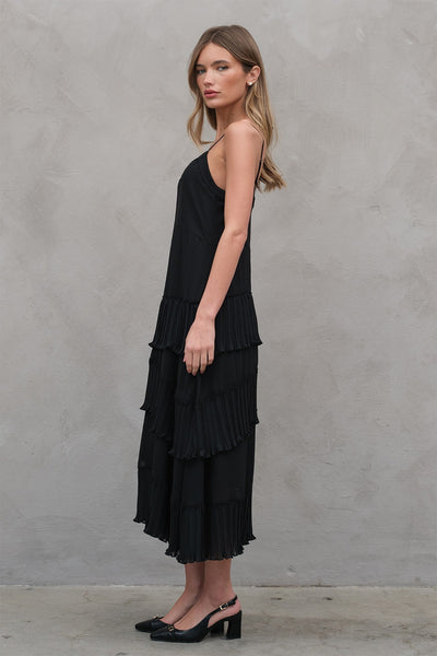 Nina Asymetrical Dress Black