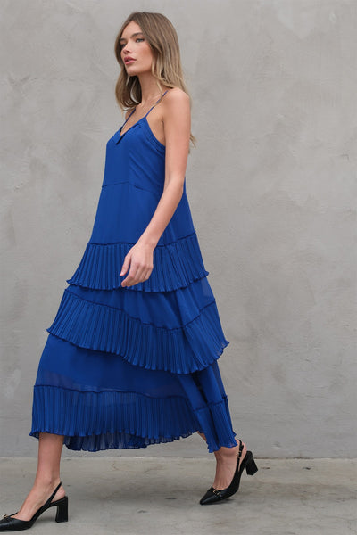 Nina Asymetrical Dress Royal Blue