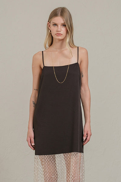 Beads Cocktail Dress Black