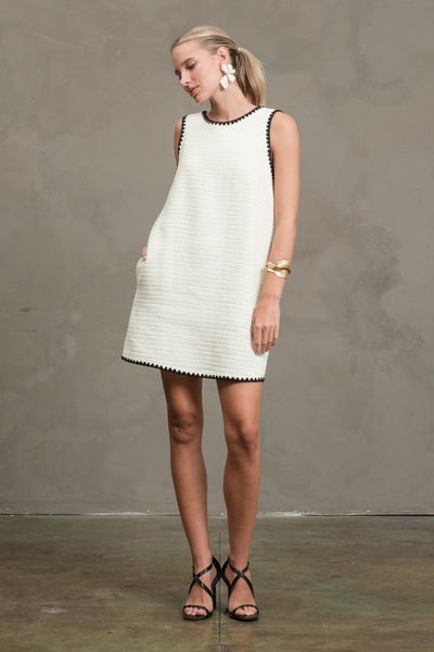 Irene Dress Mini Dress Cream