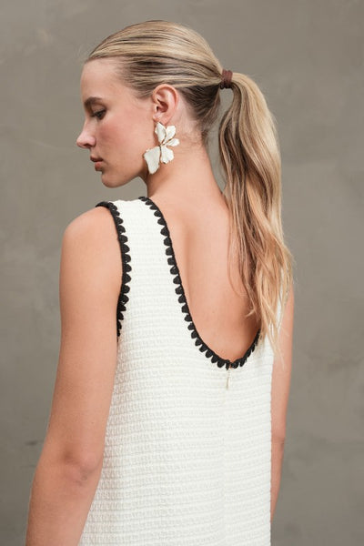 Irene Dress Mini Dress Cream