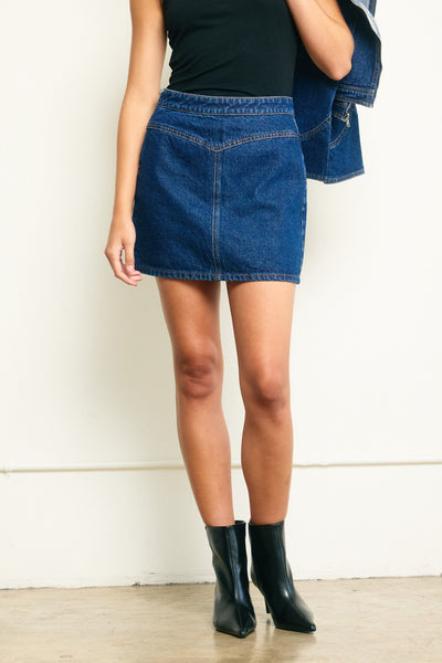 Denim Mini Skirt