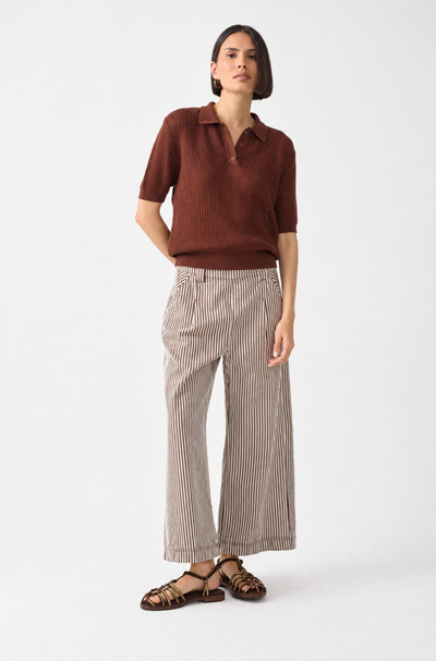 Olivia Twill Pant Brown