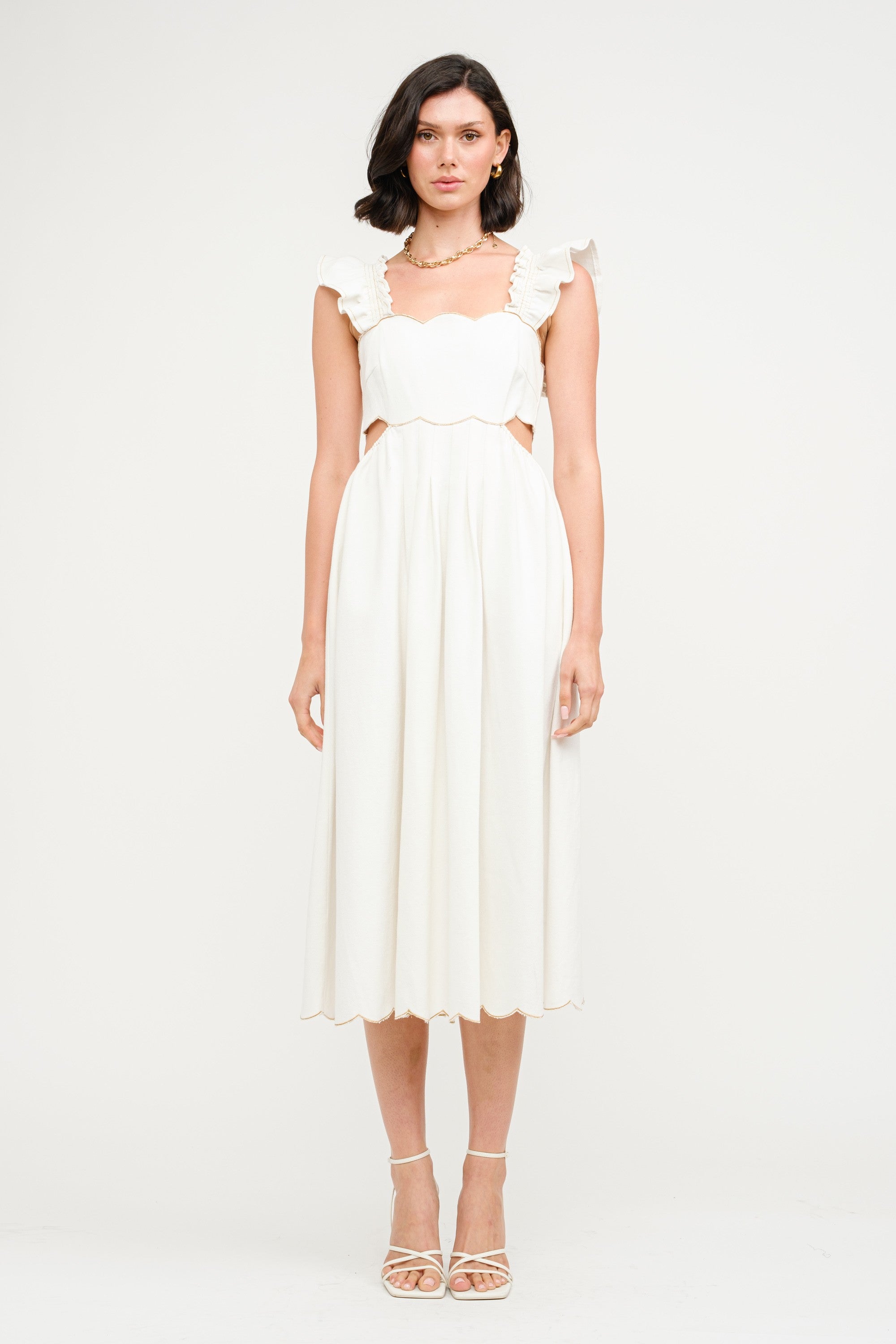 Ashton Midi Dress Off White