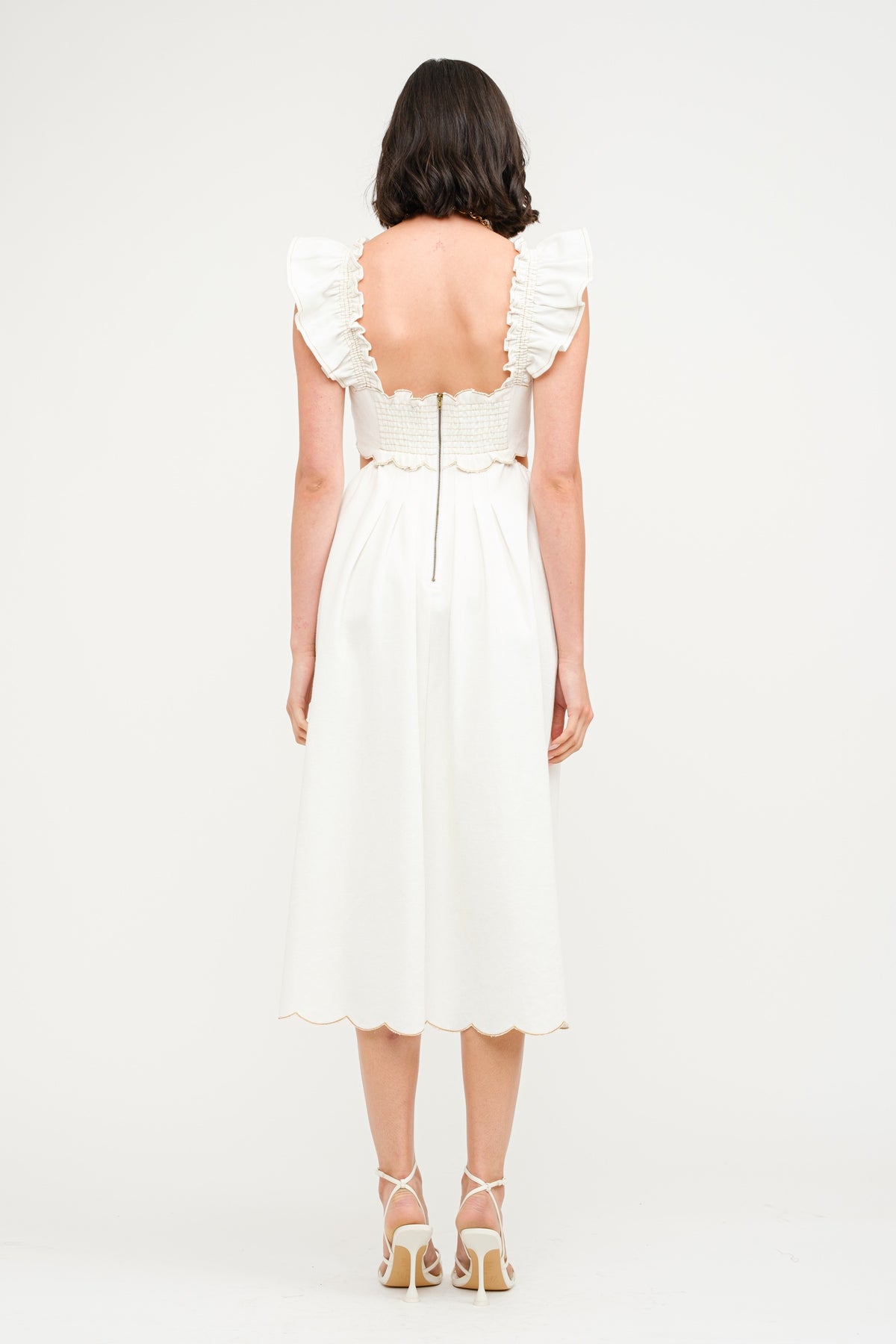 Ashton Midi Dress Off White