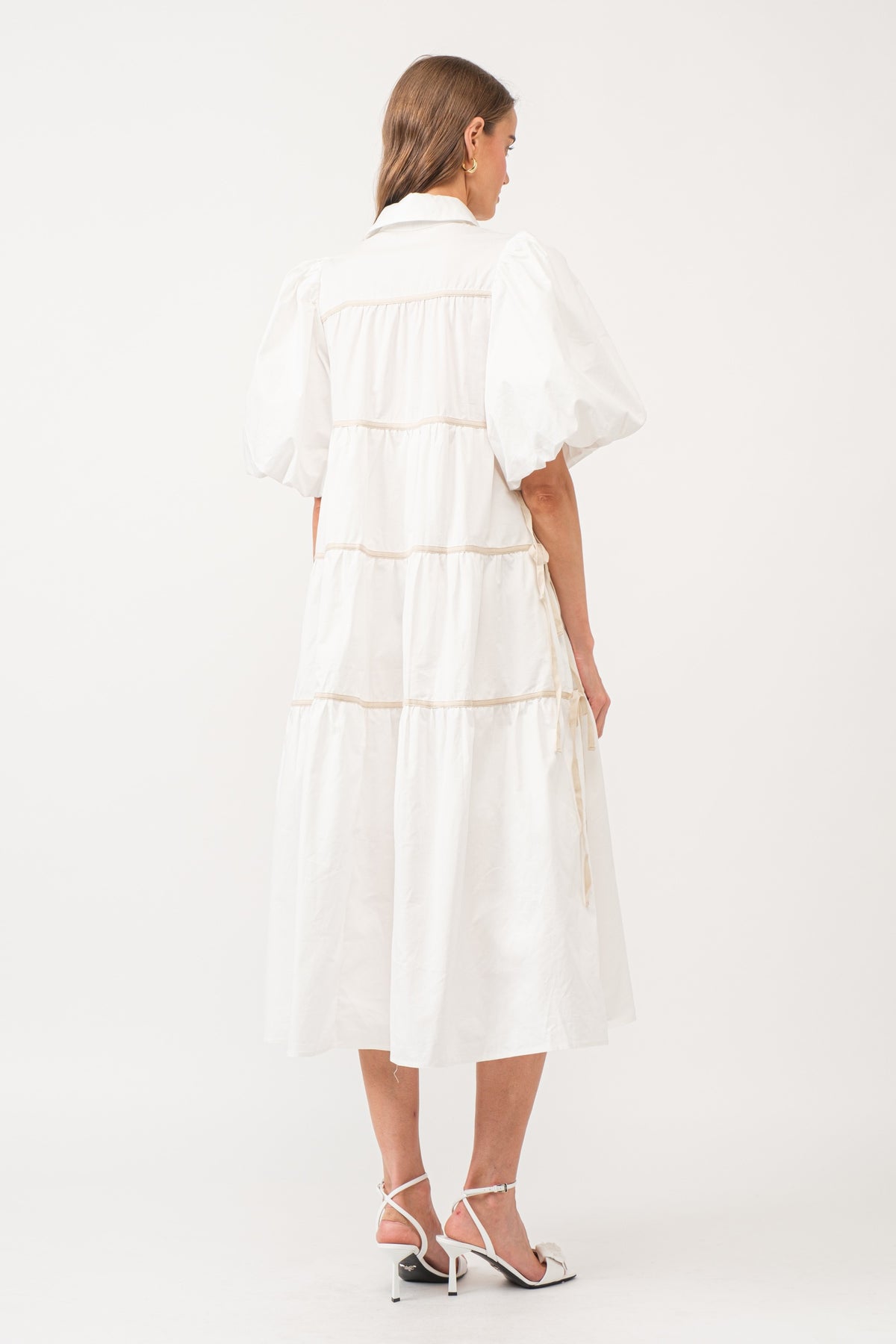 Original Lena Midi Dress Off White