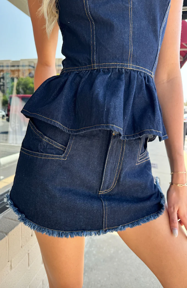 Brie Demin Skirt