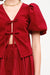 Carmin Velvet Blouse Red