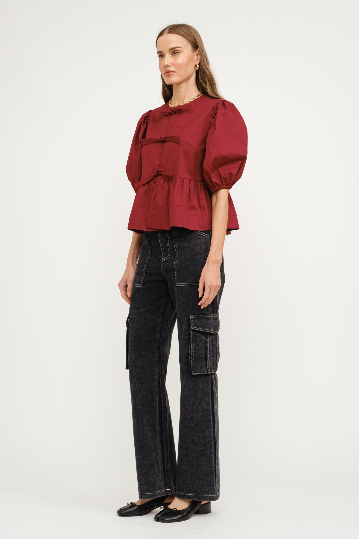 Norah Blouse Burgundy