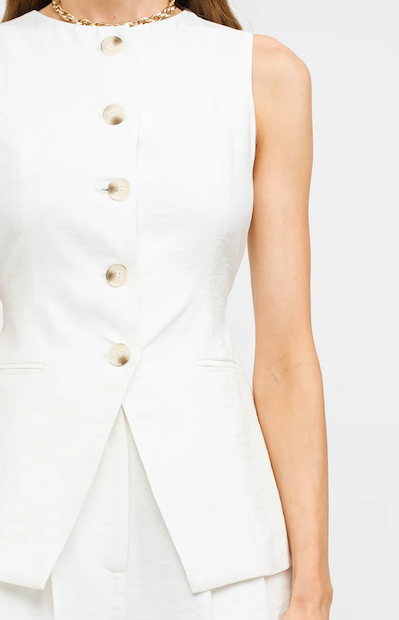 Prudence Vest Off White