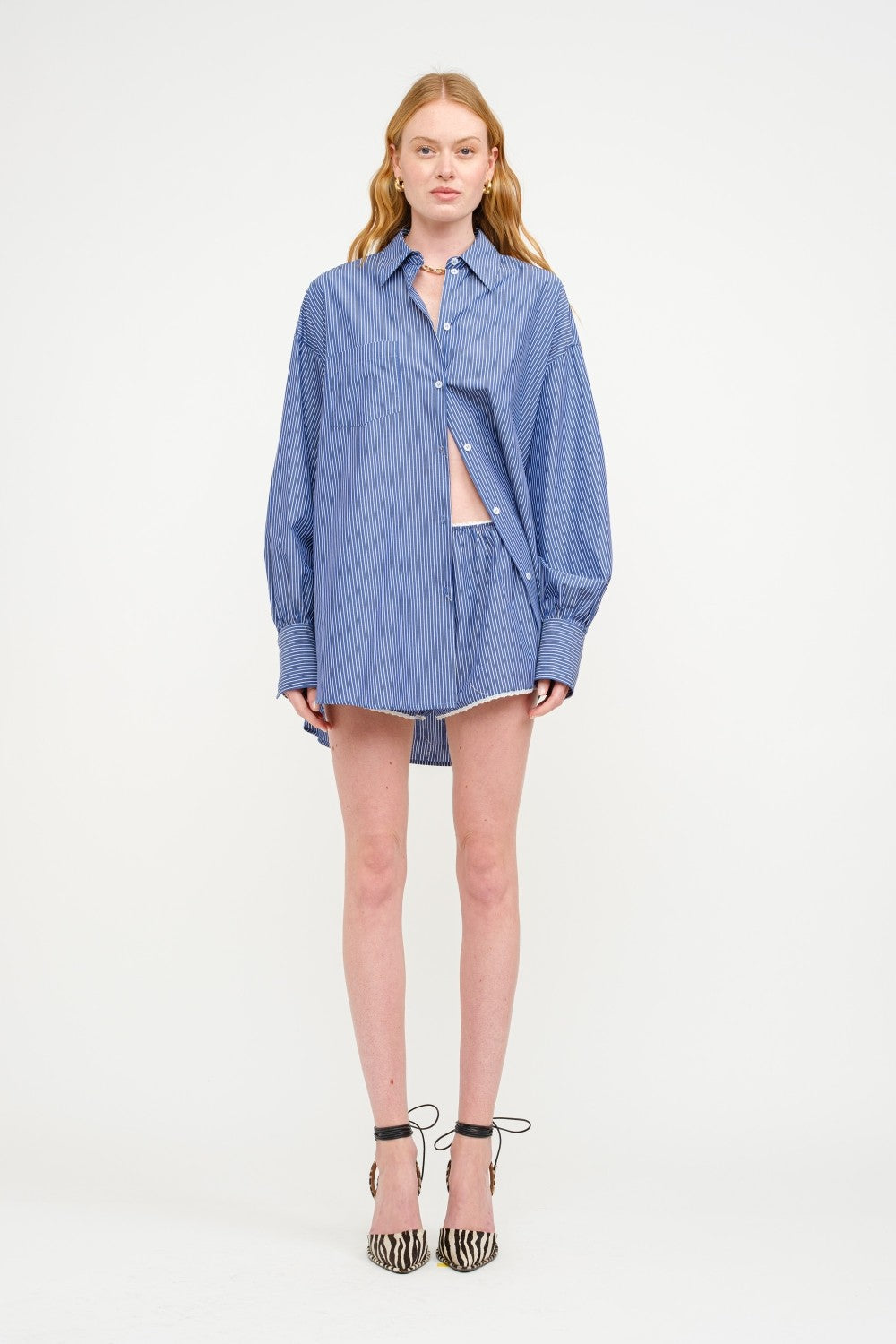 Elise Set Striped Navy