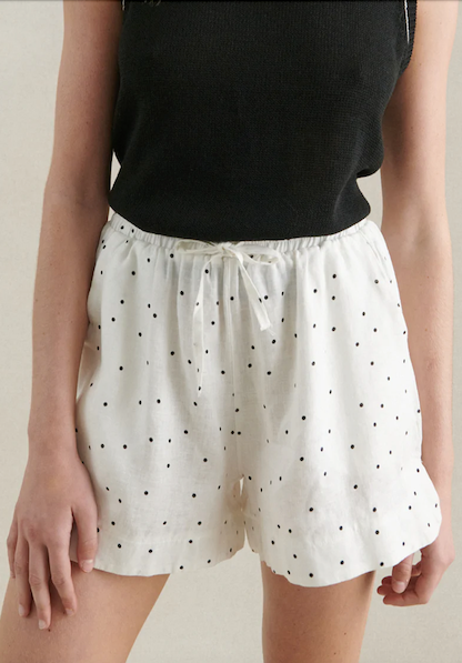 Polka Dot Short White
