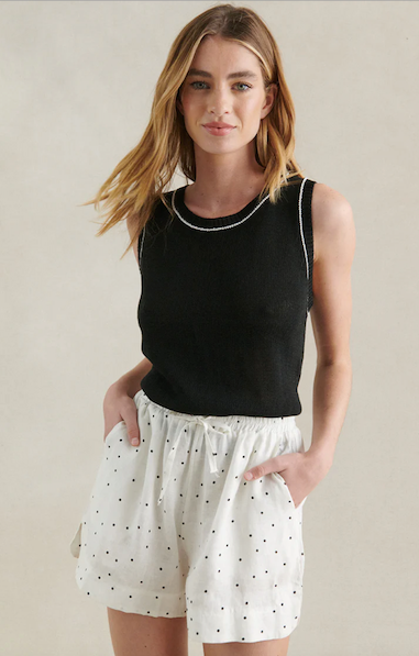 Polka Dot Short White