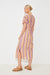 Calvin striped caftan dress Beige