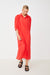 Charly Oversize Shirt Dress Red