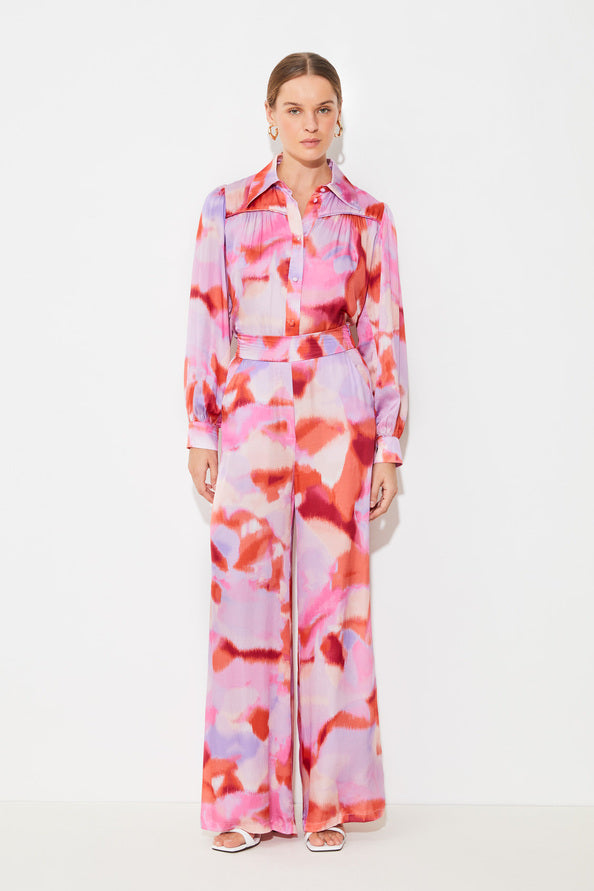 Jazz Print Pant Fuchsia