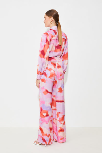 Jazz Print Pant Fuchsia