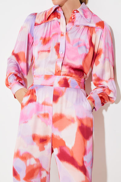 Jazz Print Pant Fuchsia