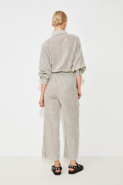 Jordan Cotton Striped Pant Black