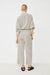 Jordan Cotton Striped Pant Black