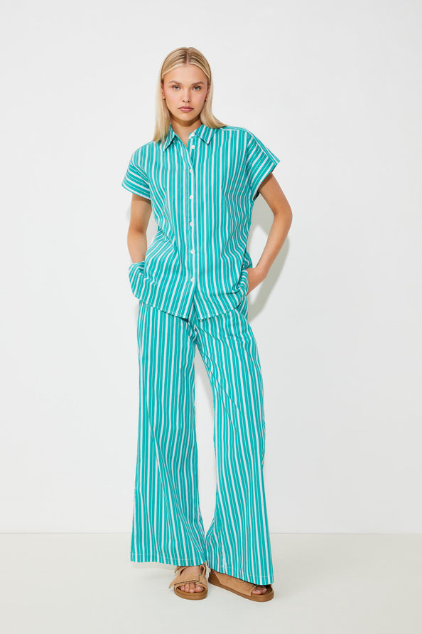 Jaura Pant Striped Green