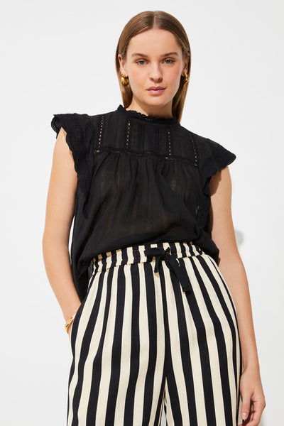 Jerry Striped Pant Black