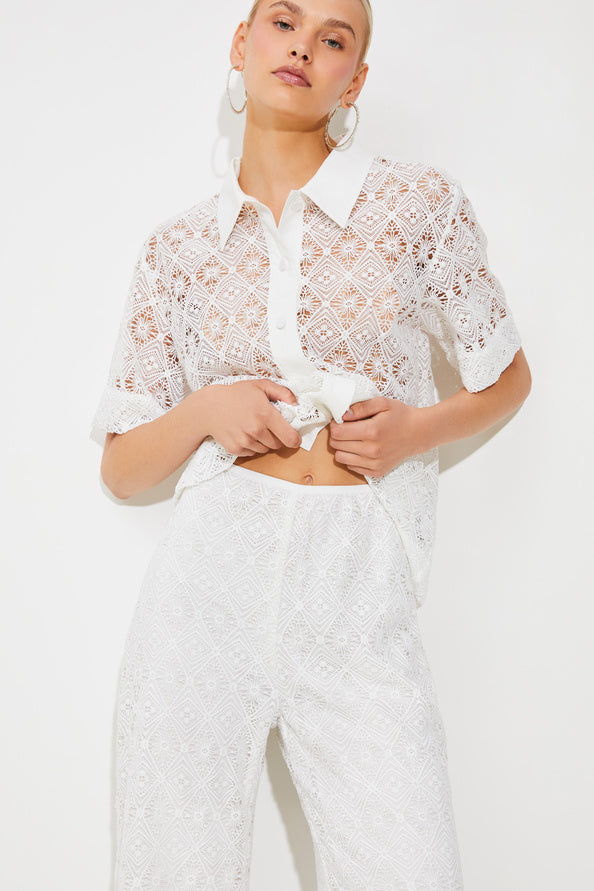 Joyce Pant White