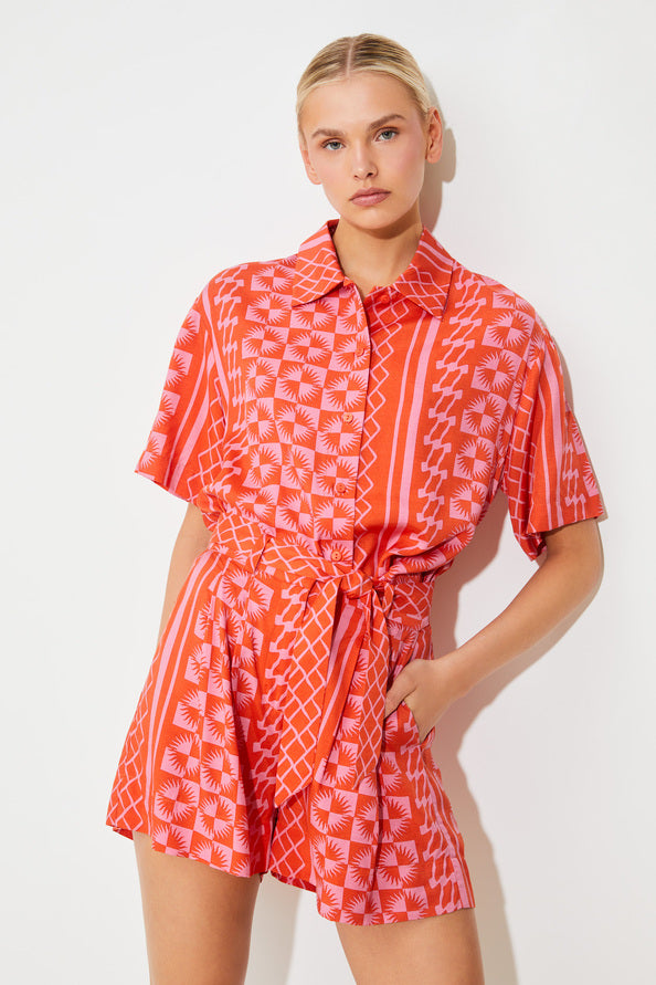 Bobby Short Print Red