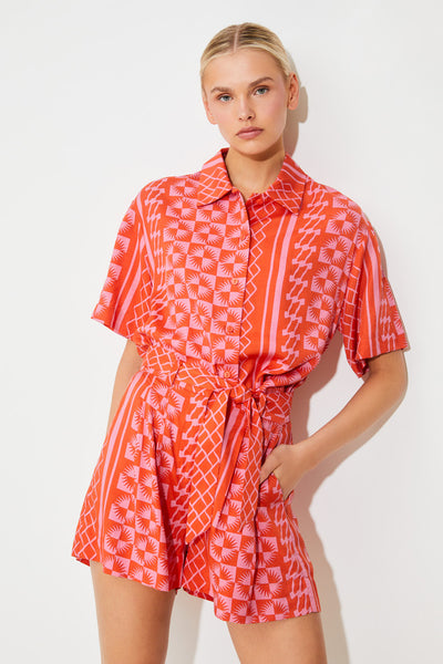 Bobby Short Print Red