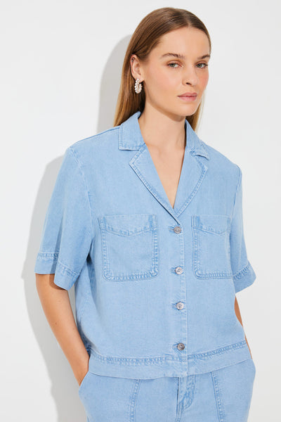 Laban Shirt Lt Denim Blue