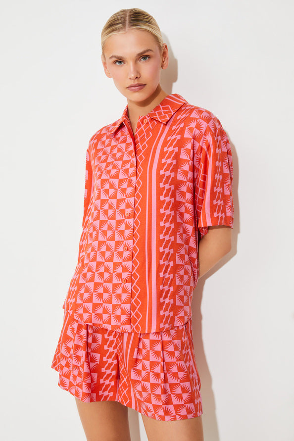 Luz Shirt Print Red