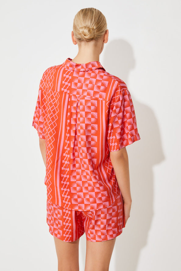 Luz Shirt Print Red