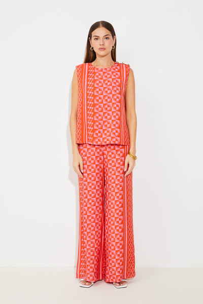 Lenzo Blouse Print Red
