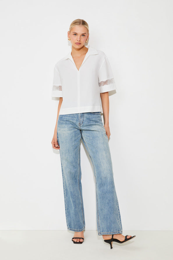 Last Oversized Blouse White
