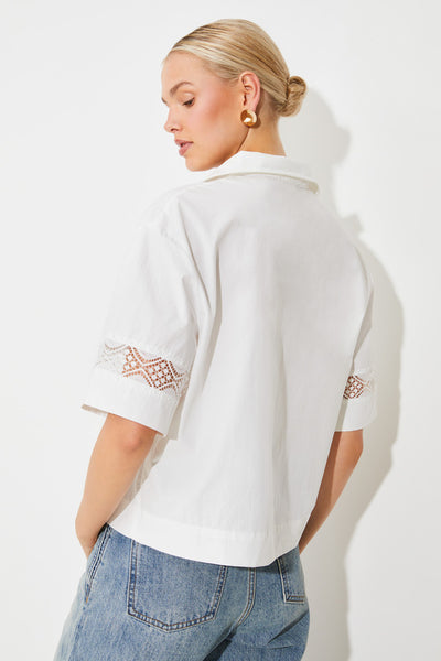 Last Oversized Blouse White