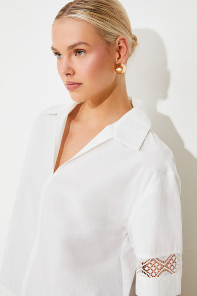 Last Oversized Blouse White