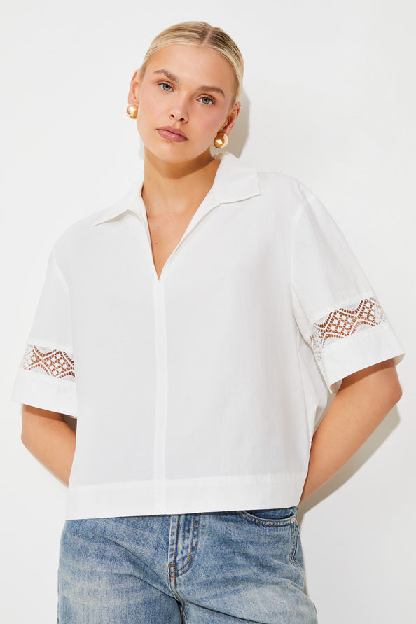Last Oversized Blouse White