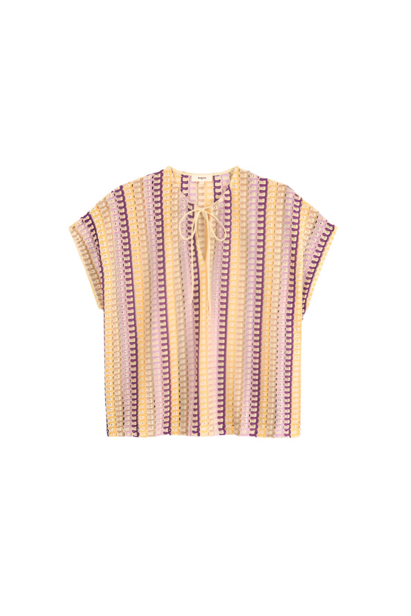 Latoya Crochet Blouse Beige