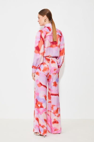 Luna Shirt Print Fuchsia